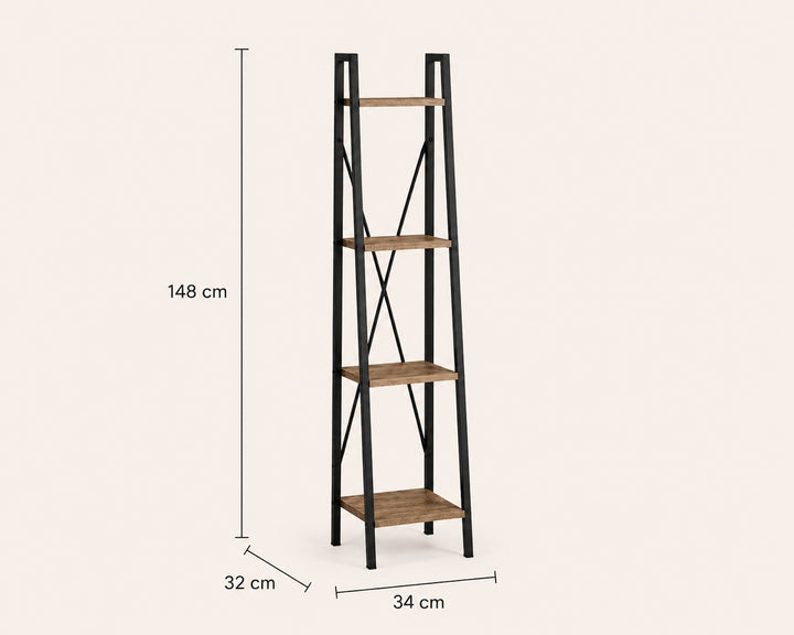 Estantería de Metal Posets 4 Niveles 148 cm