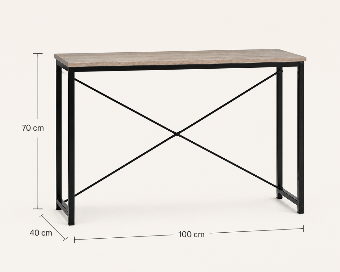 Escritorio Metal Compacto 100 cm para Espacios Modernos
