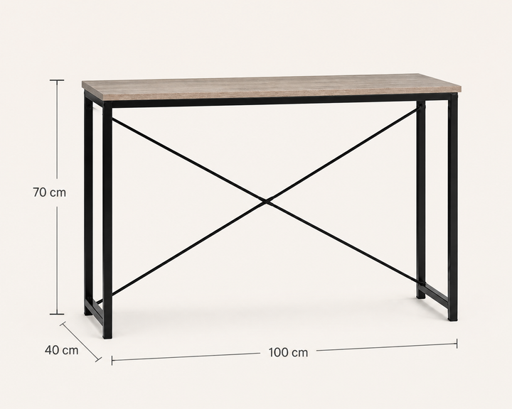 Escritorio Metal Compacto 100 cm para Espacios Modernos