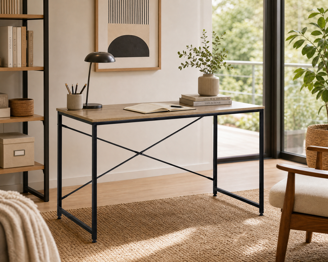 Escritorio Metal Office 120 cm con Superficie Amplia
