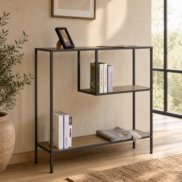 Estante Metal Tella 3 Alturas 100 cm Diseño Minimalista