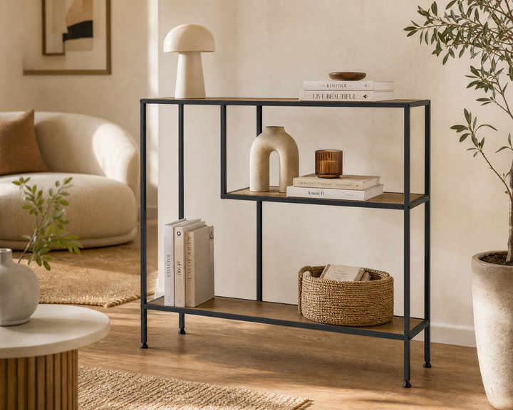 Estante Metal Tella 3 Alturas 100 cm Diseño Minimalista