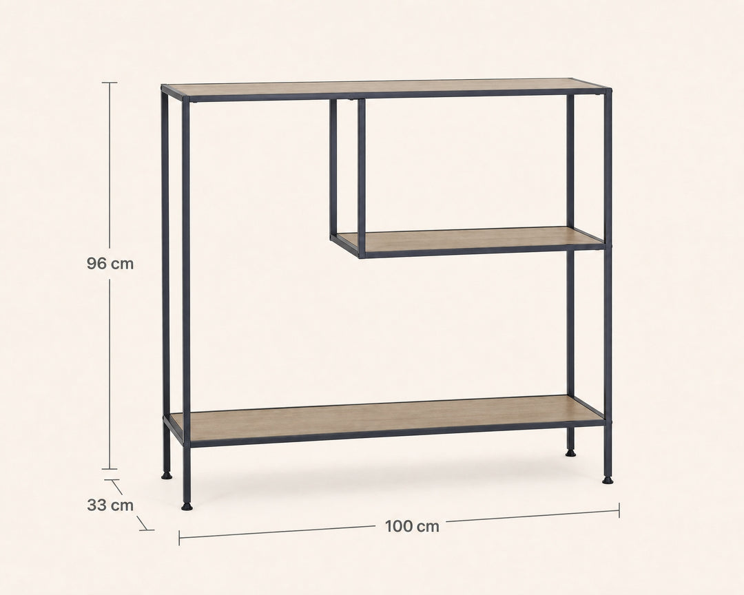 Estante Metal Tella 3 Alturas 100 cm Diseño Minimalista - imagen 5