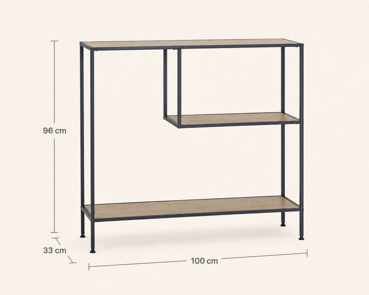 Estante Metal Tella 3 Alturas 100 cm Diseño Minimalista - imagen 5