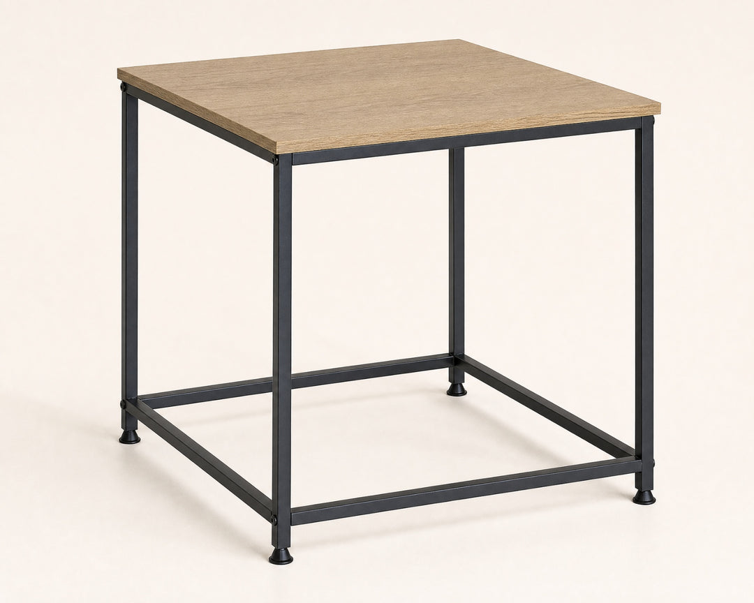 Mesita Auxiliar Ordesa 45x45 cm en Metal y Madera - imagen 6