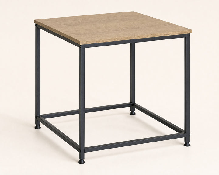 Mesita Auxiliar Ordesa 45x45 cm en Metal y Madera - imagen 6
