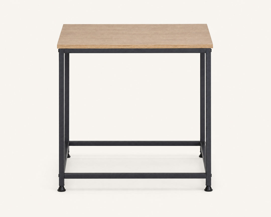 Mesita Auxiliar Ordesa 45x45 cm en Metal y Madera - imagen 7