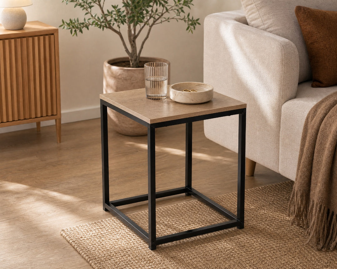 Mesita Auxiliar Metal Ordesa 40x40x50 cm con Estilo Moderno - imagen 4