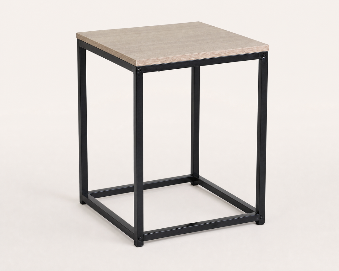 Mesita Auxiliar Metal Ordesa 40x40x50 cm con Estilo Moderno