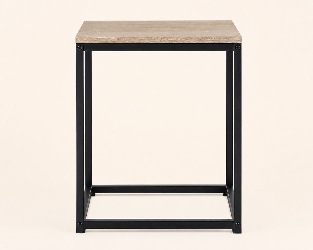 Mesita Auxiliar Metal Ordesa 40x40x50 cm con Estilo Moderno