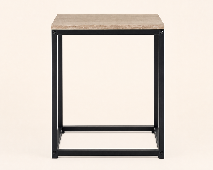 Mesita Auxiliar Metal Ordesa 40x40x50 cm con Estilo Moderno