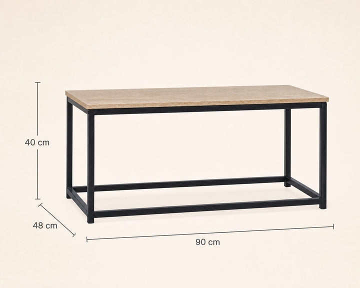 Mesita Auxiliar Metal Ordesa 90 cm con Acabado Industrial - imagen 5
