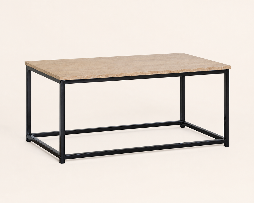 Mesita Auxiliar Metal Ordesa 90 cm con Acabado Industrial