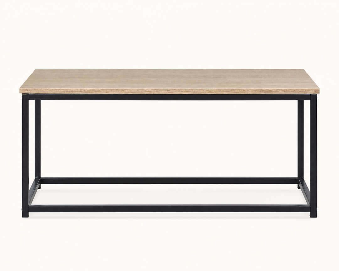 Mesita Auxiliar Metal Ordesa 90 cm con Acabado Industrial
