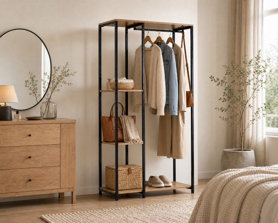 Estante Vestidor Metal Closet con Perchero Incluido 90x40.4x167 cm - imagen 3