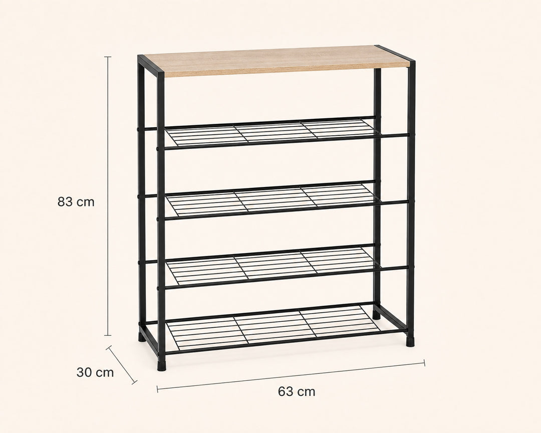Estante Metálico para Zapatos de 5 Niveles MDF AINSA - imagen 5