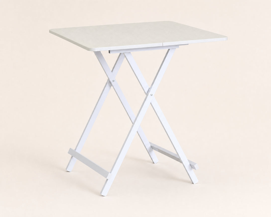 Mesa Plegable Cuadrada de Metal, 70x70 cm, Multifuncional