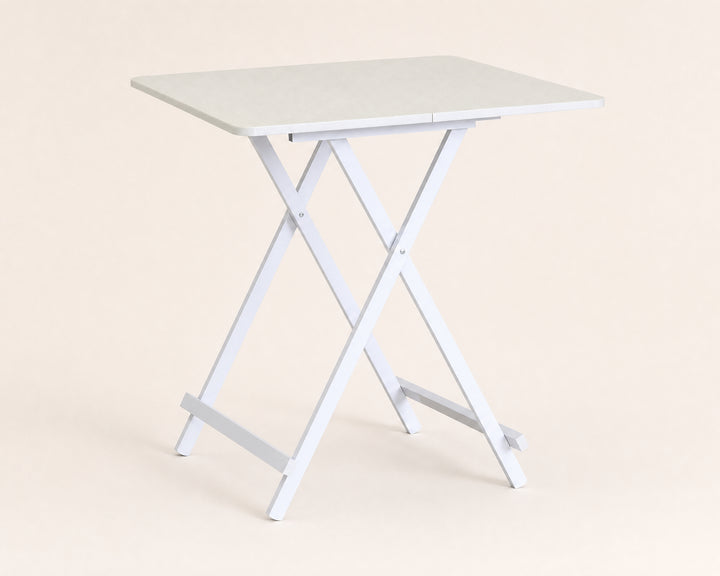 Mesa Plegable Cuadrada de Metal, 70x70 cm, Multifuncional