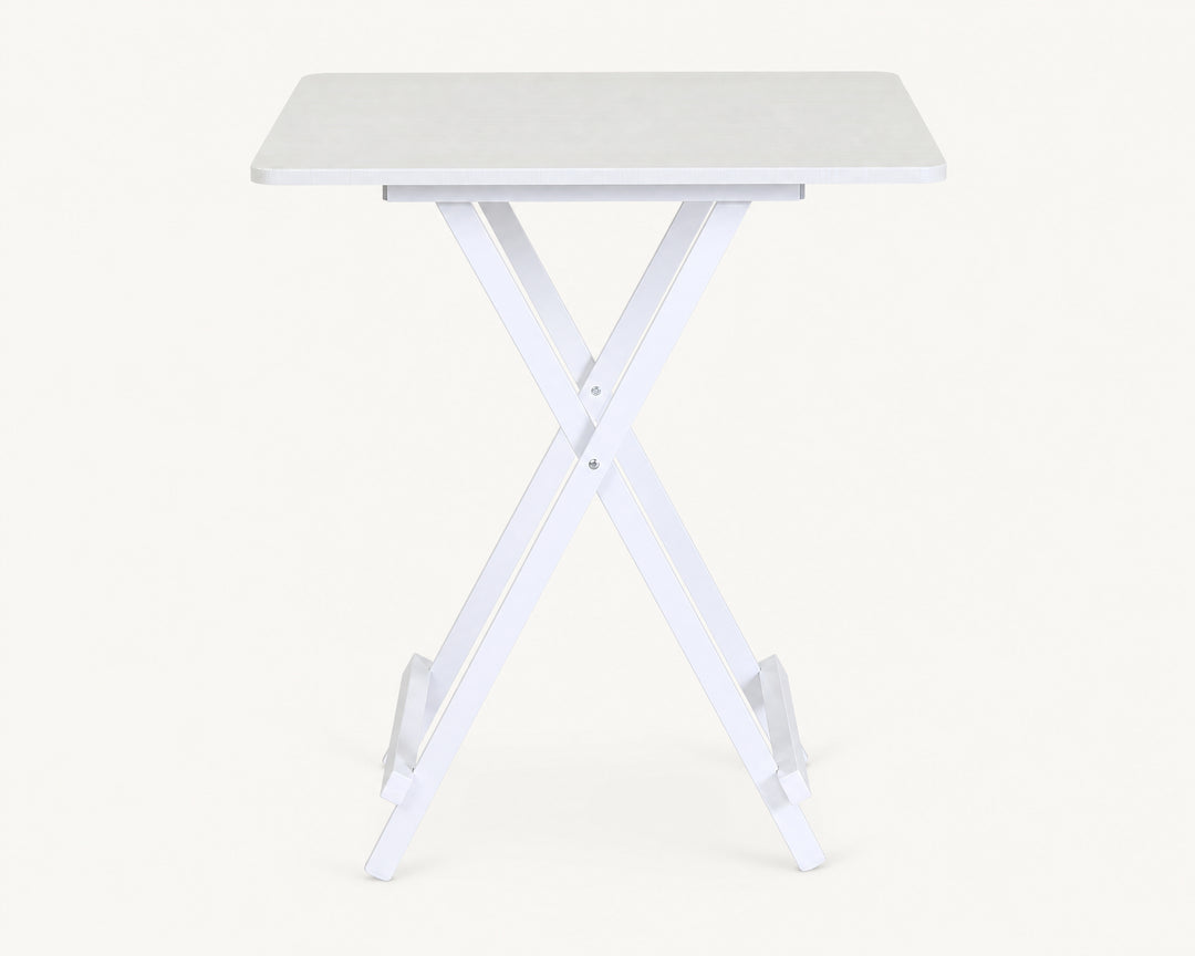 Mesa Plegable Cuadrada de Metal, 70x70 cm, Multifuncional