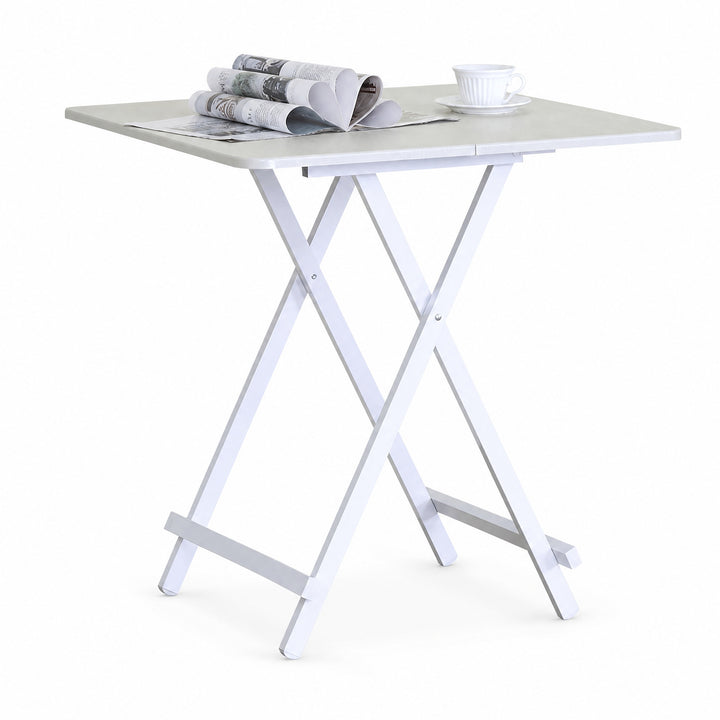 Mesa Plegable Cuadrada de Metal, 70x70 cm, Multifuncional - imagen 9