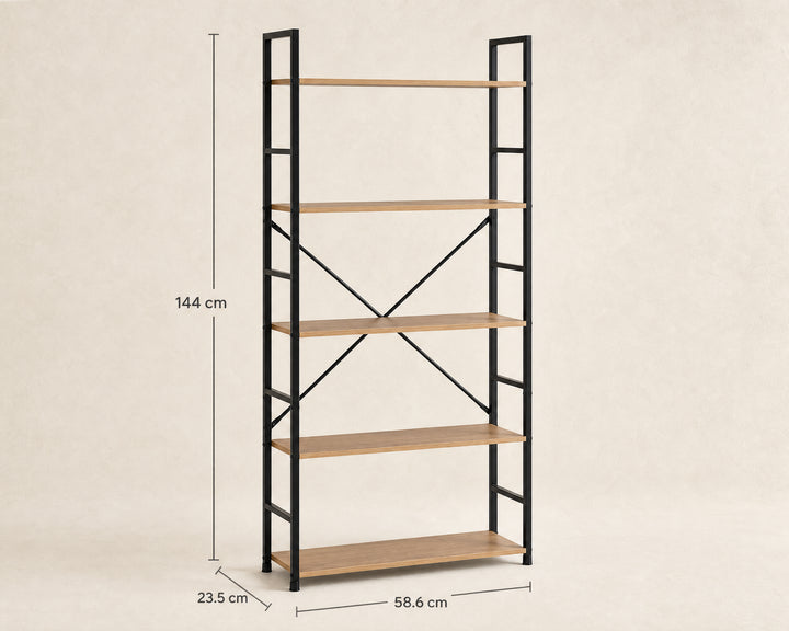 Estantería de Metal Ordesa 5 Alturas para Almacenaje Decorativo