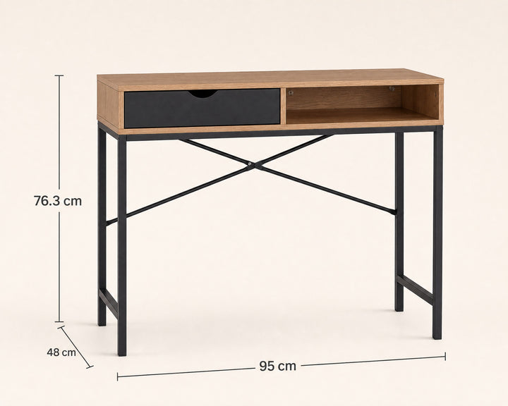 Consola Escritorio Soho con Compartimento y Diseño Moderno - imagen 5