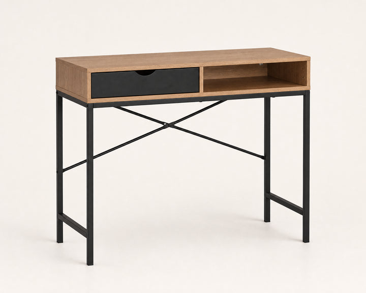Consola Escritorio Soho con Compartimento y Diseño Moderno