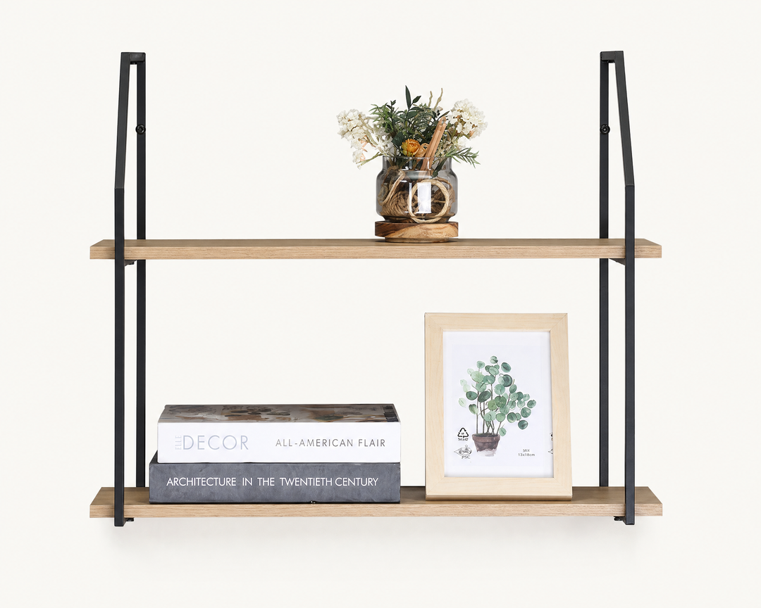 Estante de Pared Metálico NEXO de Dos Alturas, 60cm