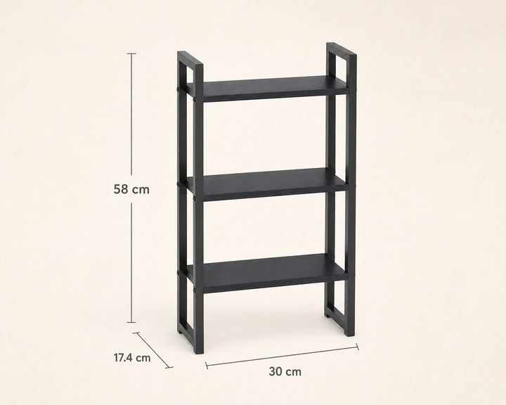 Estantería Metal de 3 Niveles Plankit Compacta y Funcional - imagen 5