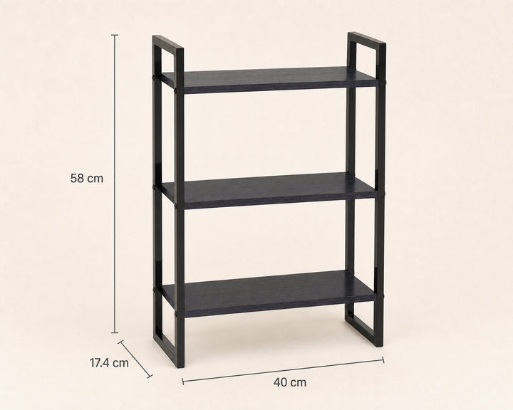 Estante Multifuncional Plankit de Metal, 3 Alturas