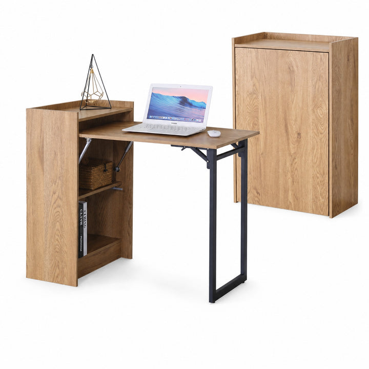 Escritorio Plegable Foldy de MDF con Almacenaje Integrado - imagen 9
