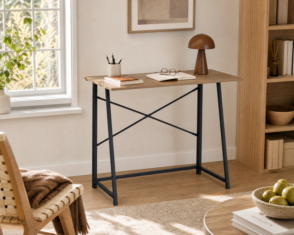 Mesa Escritorio Plegable Foldy de Metal 100x46 cm