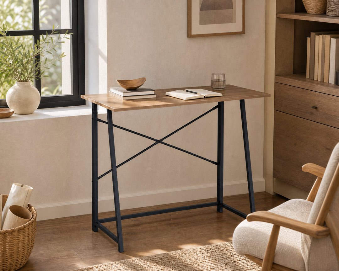 Mesa Escritorio Plegable Foldy de Metal 100x46 cm