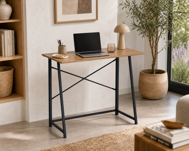 Mesa Escritorio Plegable Foldy de Metal 100x46 cm