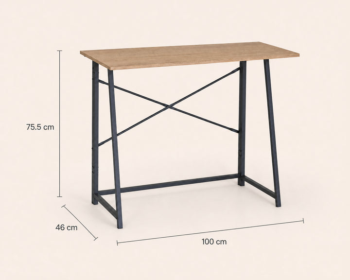 Mesa Escritorio Plegable Foldy de Metal 100x46 cm