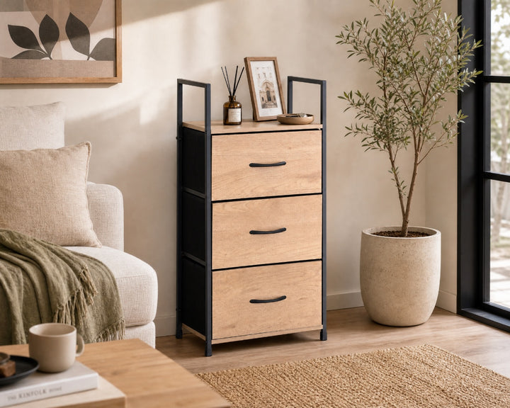 Cajonera Metálica Spaceline con 3 Cajones, Estilo Minimalista - imagen 3
