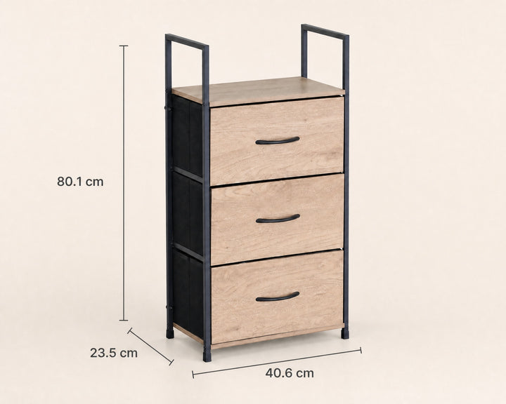 Cajonera Metálica Spaceline con 3 Cajones, Estilo Minimalista - imagen 5