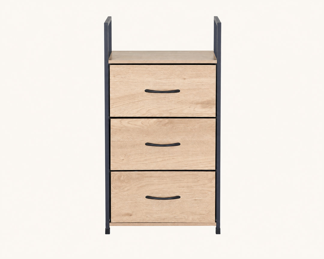 Cajonera Metálica Spaceline con 3 Cajones, Estilo Minimalista