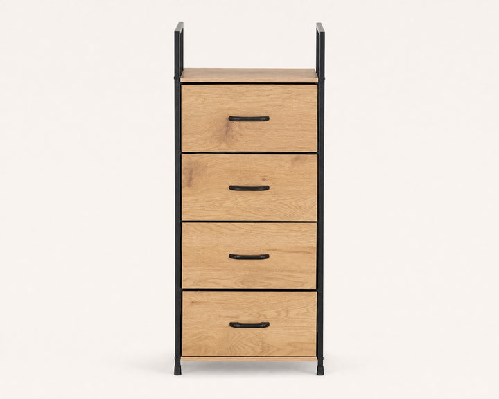 Cajonera Auxiliar SpaceLine 4 Cajones Metal y Madera - imagen 7