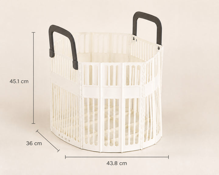 Cesta de Plástico con Asas Duales para Ropa y Organización