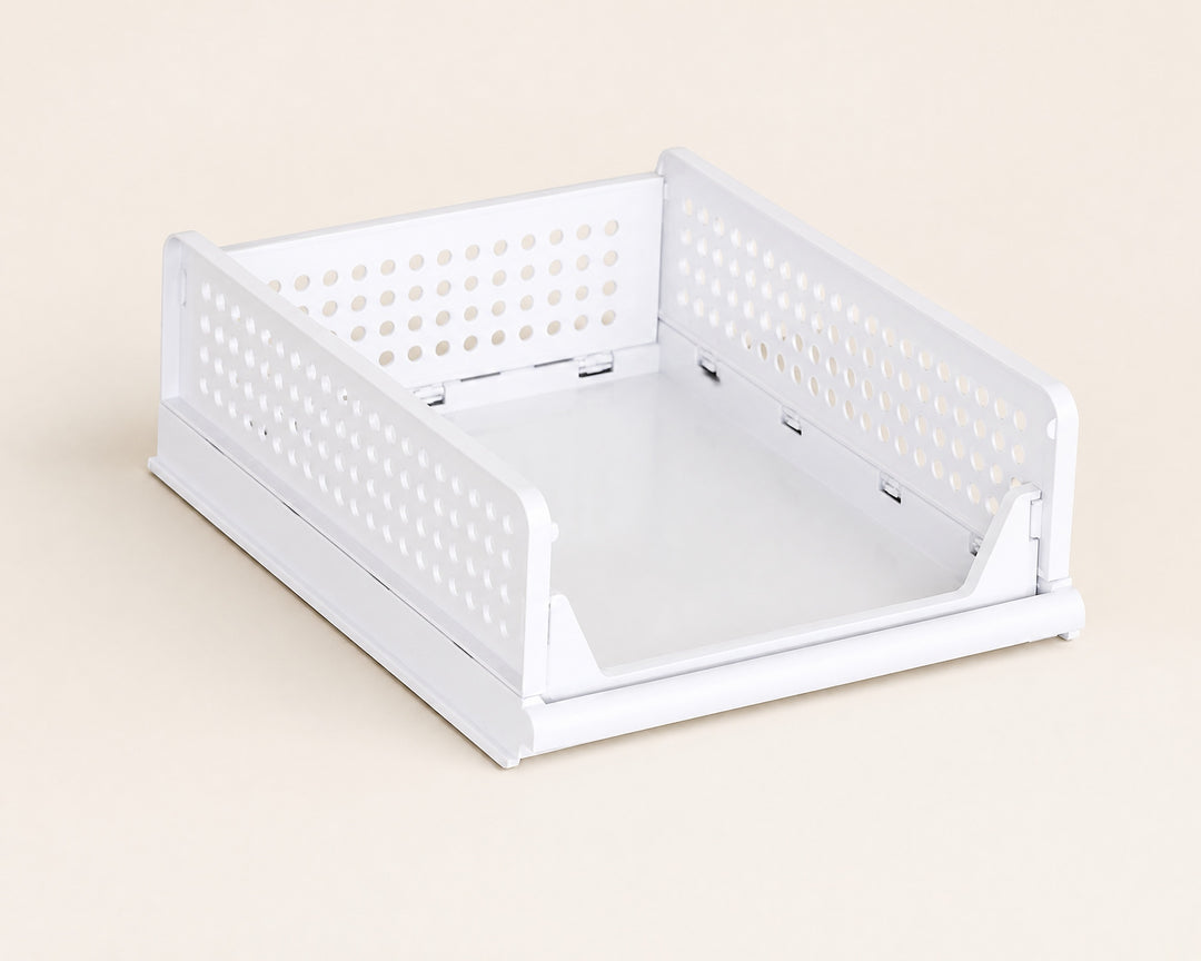 Cesta Organizadora Pull-Out para Armarios de Plástico Blanca - imagen 6