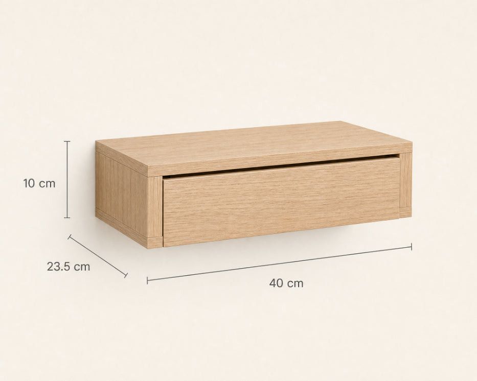 Cajonera Flotante Roble con Almacenaje Oculto 40 cm - imagen 5