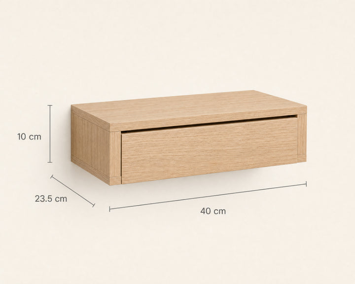 Cajonera Flotante Roble con Almacenaje Oculto 40 cm - imagen 5