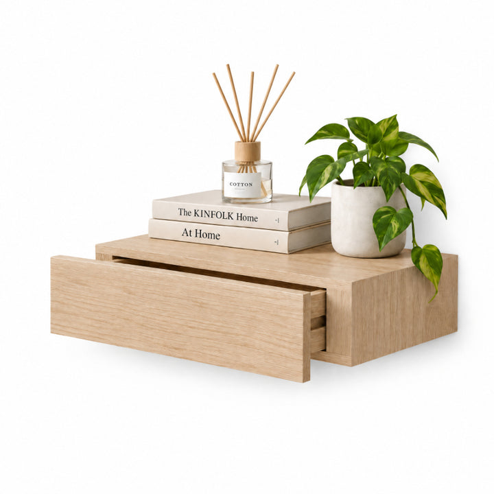 Cajonera Flotante Roble con Almacenaje Oculto 40 cm - imagen 9