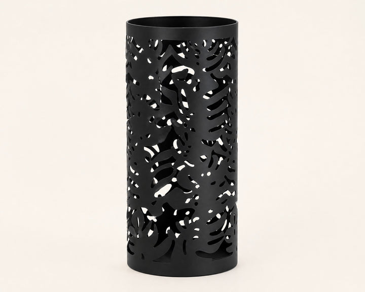 Paragüero de Metal Negro con Diseño de Hojas 20x50cm - imagen 7