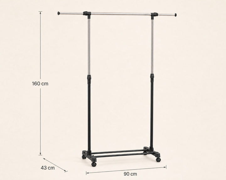 Perchero de Ropa Extensible Metálico con 5 Perchas - imagen 5