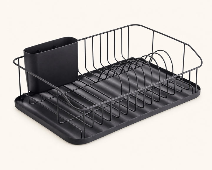 Escurreplatos de Metal Negro con Cubertero Extraíble - imagen 6