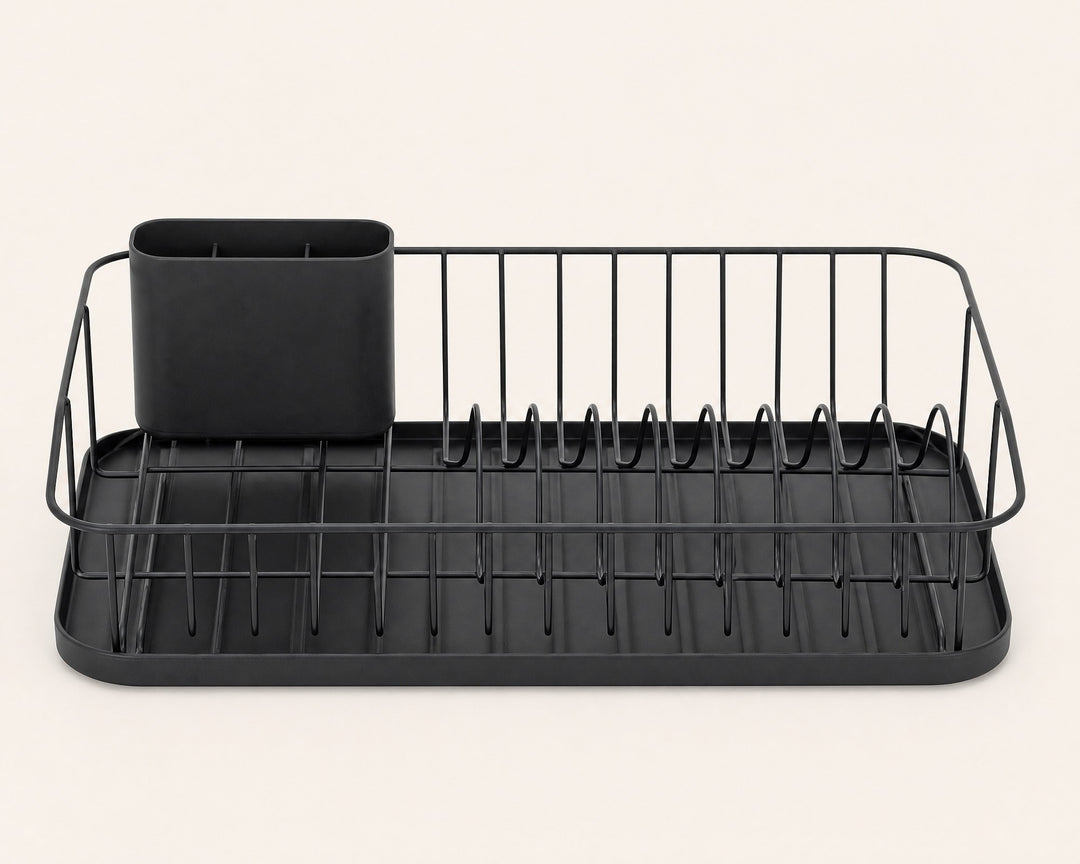 Escurreplatos de Metal Negro con Cubertero Extraíble - imagen 7